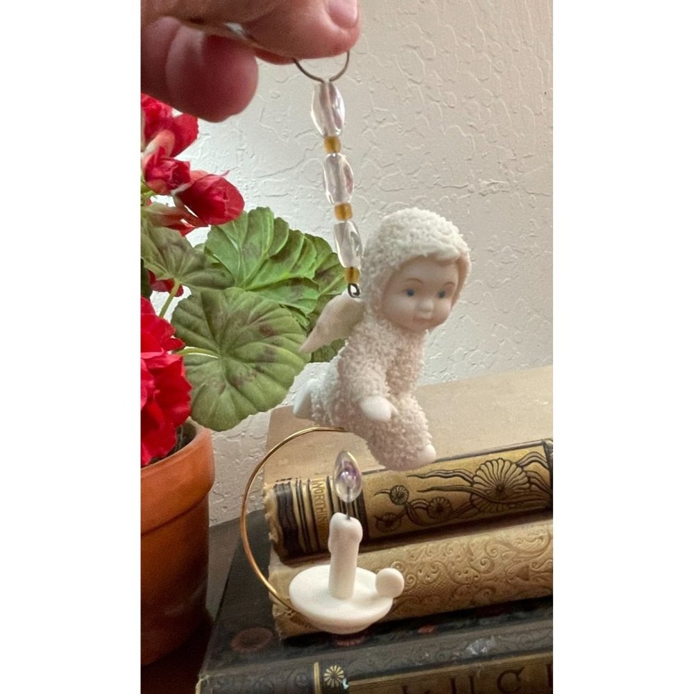 Department 56 Twelve Days of Chirstmas Snowbabies Ornament EIGHT CANDLES BURNING
